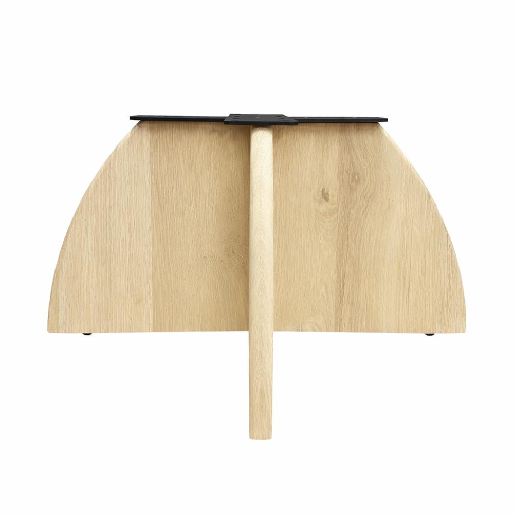 Salon onderstel eiken hout 70 bij 70 cm en hoogte 36,5cm