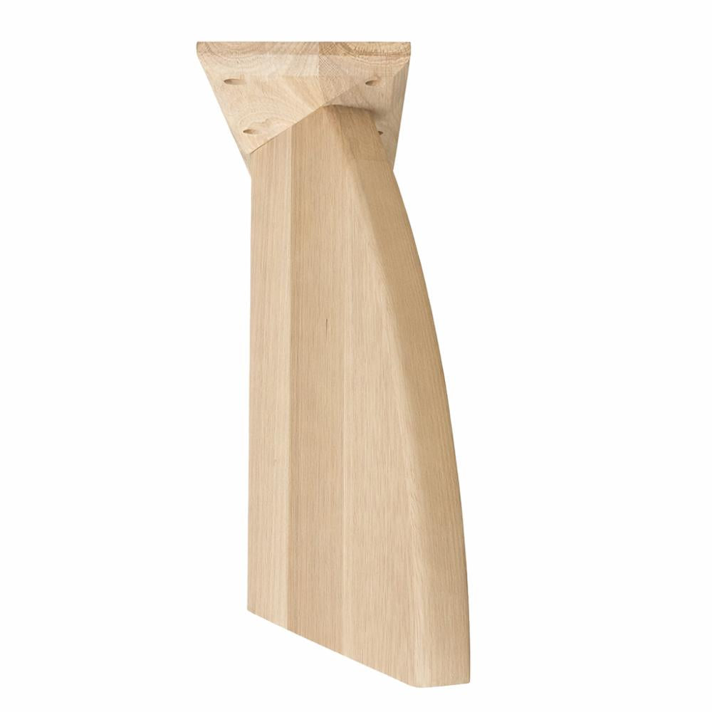 Wang met knik salonpoot 54 bij 4cm hoogte 40 cm - 2 stuks