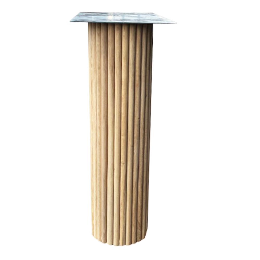 Wang eiken hout ribbel 55 bij 20 cm en hoogte 73,5cm - 2 stuks