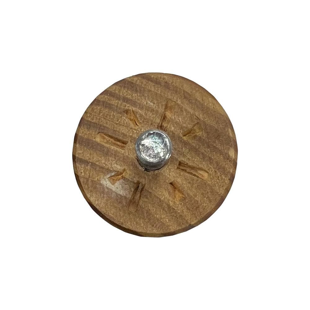 Meubelpoot grenen rond Ø 4,4 cm en hoogte 15 cm  van massief hout (M8)
