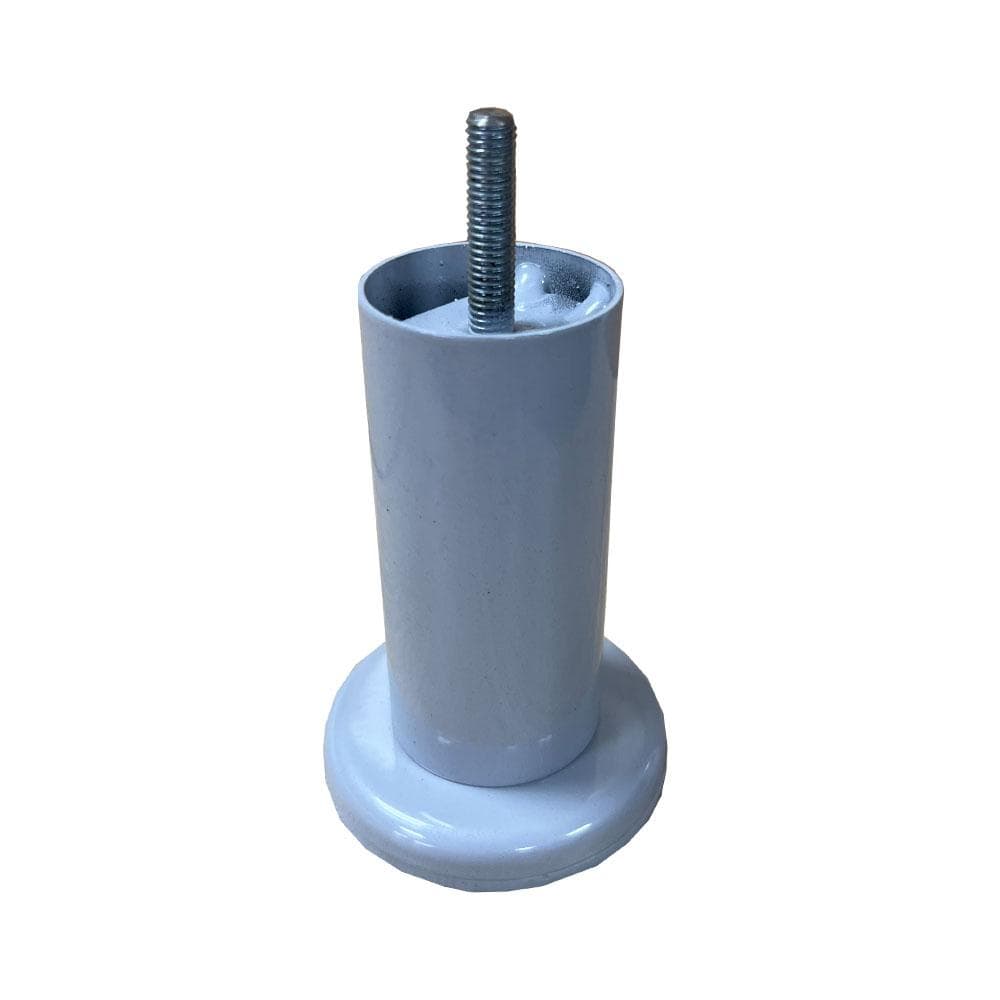 Stalen meubelpoot grijs rond ø 4,2 cm en hoogte 10 cm  (M8)