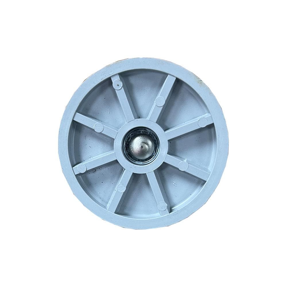 Stalen meubelpoot grijs rond ø 4,2 cm en hoogte 10 cm  (M8)