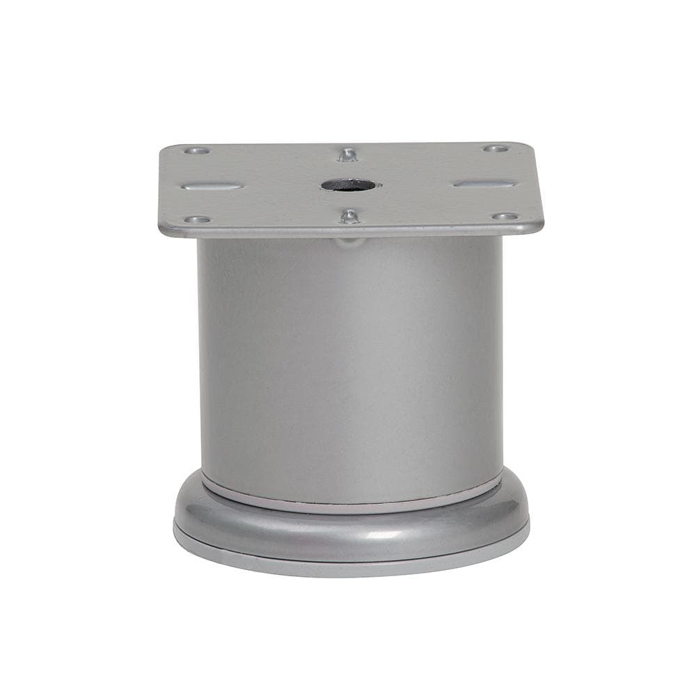 Stalen meubelpoot grijs rond ø 6 cm en hoogte 6,8 cm
