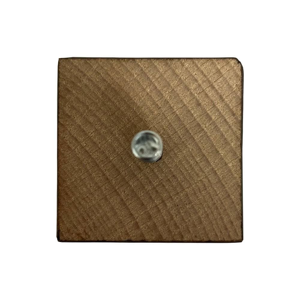Meubelpoot bruin taps 5,5 bij 5,5 cm en hoogte 13 cm  van massief hout (M8)