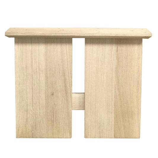 Set H-poten massief eiken 44,5 x 4 cm en hoogte 40 cm (20 x 4 cm)