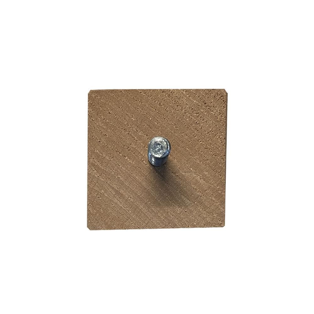 Meubelpoot  taps 5,5 bij 5,5 cm en hoogte 12 cm  van massief hout (M8)