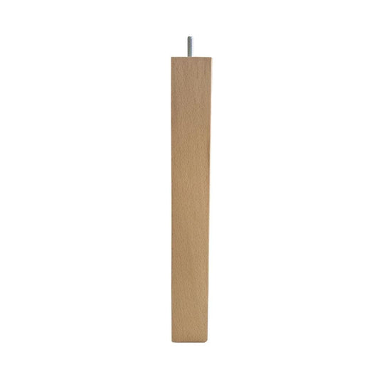 Meubelpoot  vierkant 5 bij 5 cm en hoogte 36 cm  van massief hout (M8)