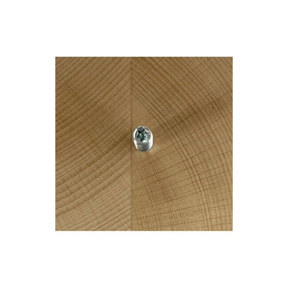 Meubelpoot  vierkant 8 bij 8 cm en hoogte 5 cm  van massief hout (M8)