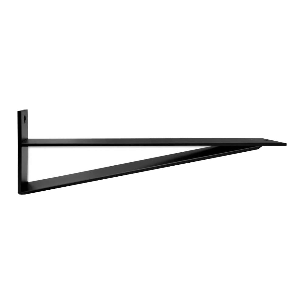 Massief stalen muurbeugel zwart diepte 28 cm en hoogte 15 cm