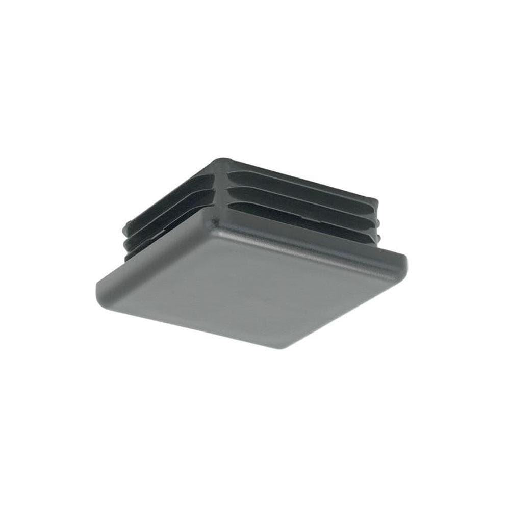 Inslagdop/meubeldop zwart vierkant 15 bij 15 cm en hoogte 0,7 cm  van kunststof