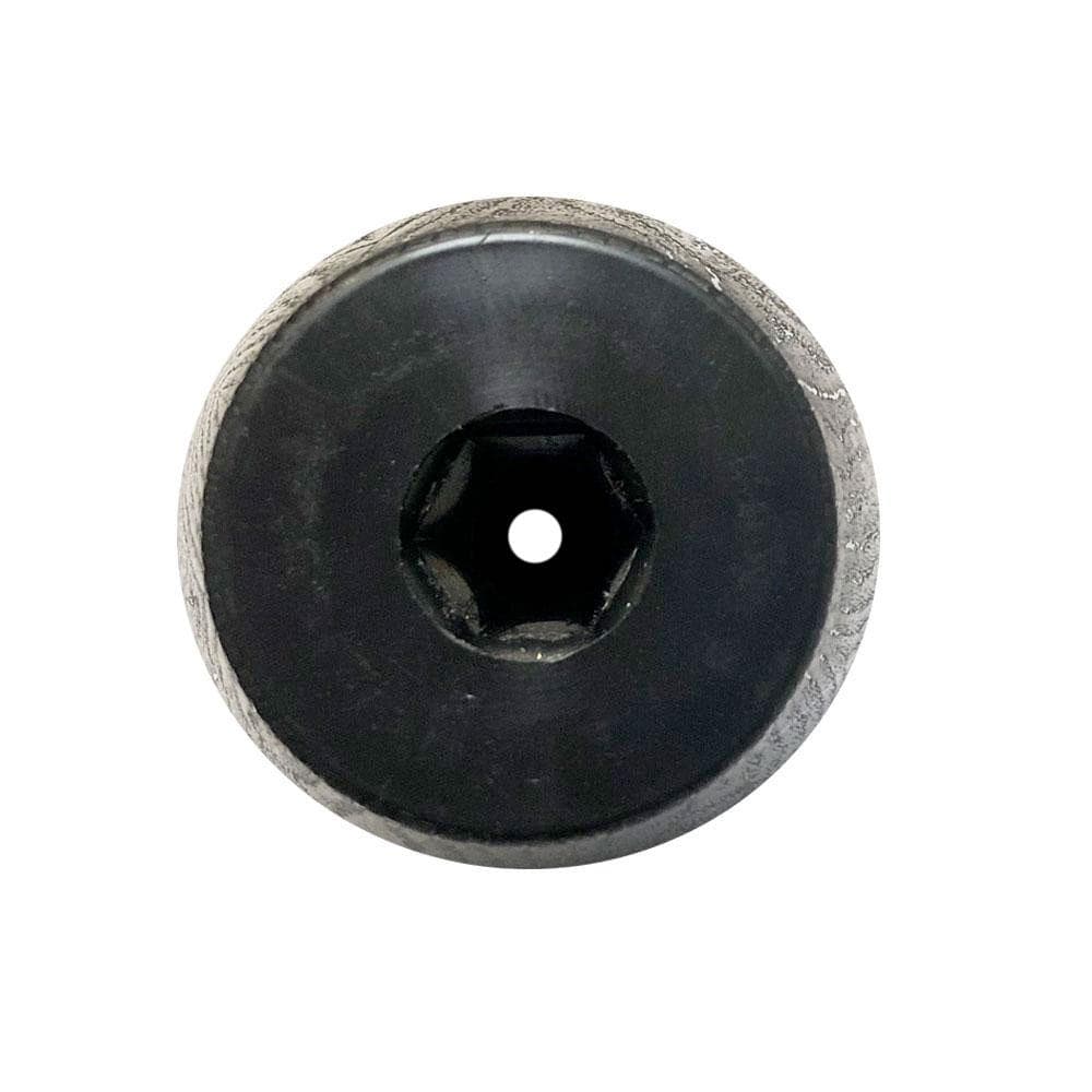 Meubelpoot zwart conisch 7,5 bij 7,5 cm en hoogte 6,5 cm  van kunststof