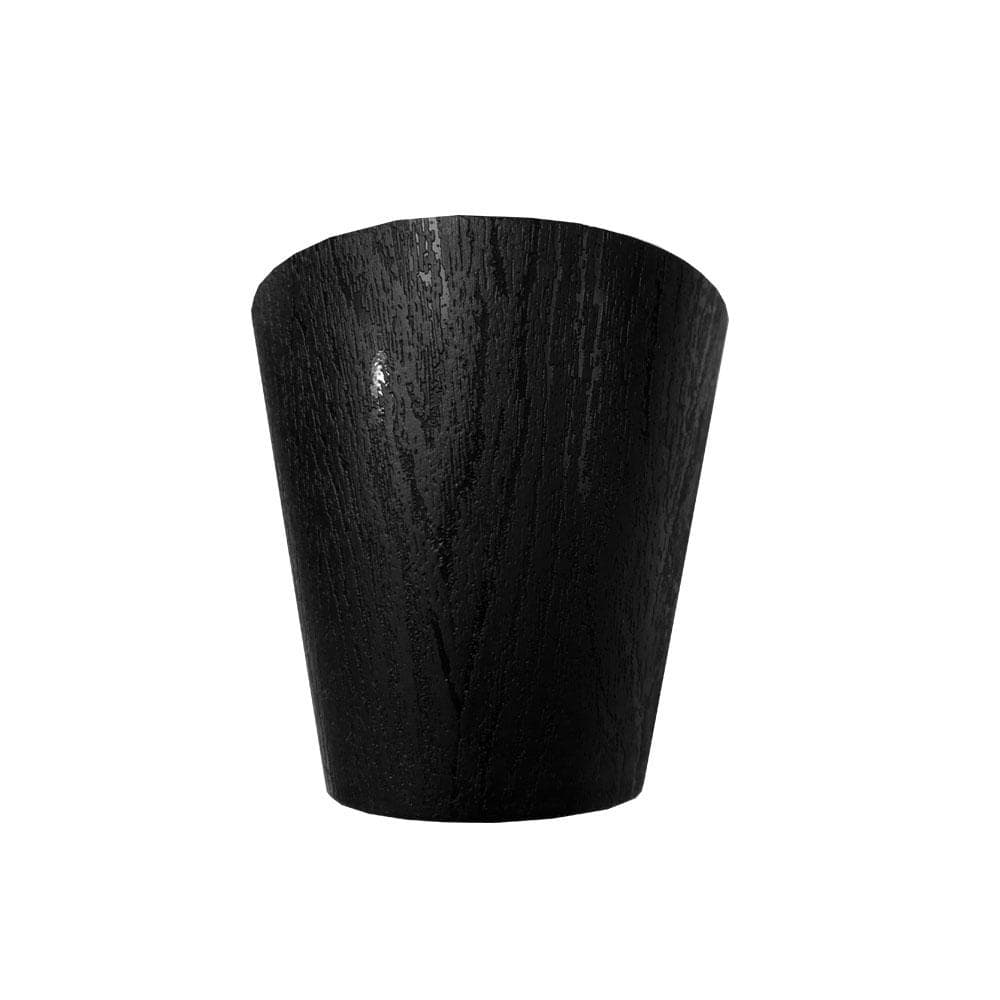 Meubelpoot zwart conisch 7,5 bij 7,5 cm en hoogte 7 cm  van kunststof (M8)