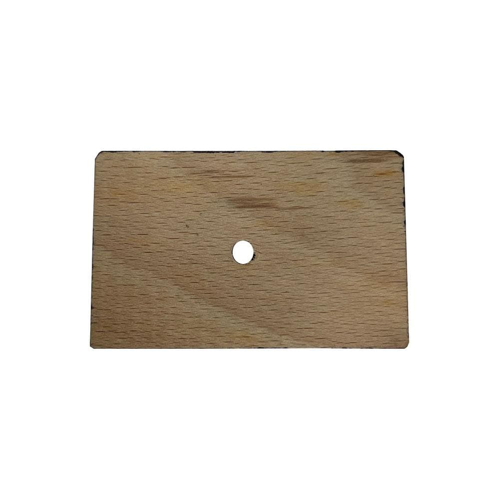 Meubelpoot zwart vierkant 7 bij 4,5 cm en hoogte 5 cm  van massief hout
