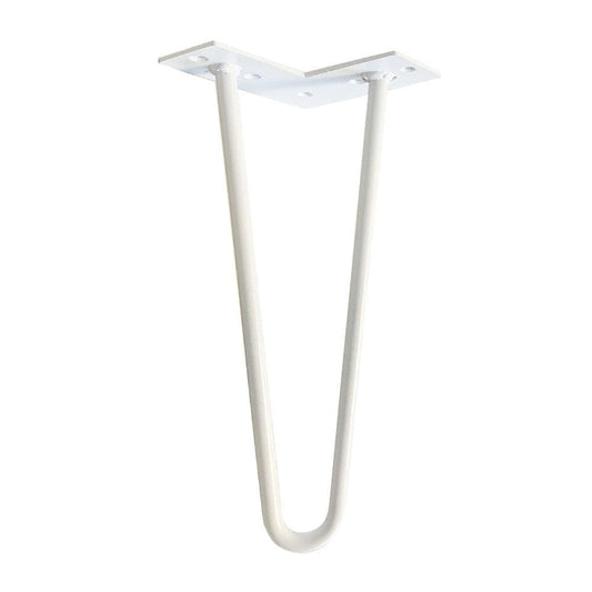 Stalen hairpin wit hairpin ø 1,2 cm en hoogte 30 cm
