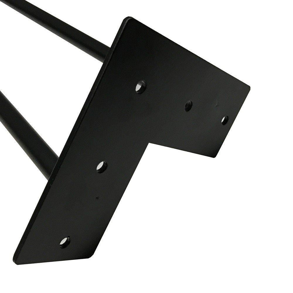 Stalen hairpin zwart hairpin ø 1,2 cm en hoogte 40 cm