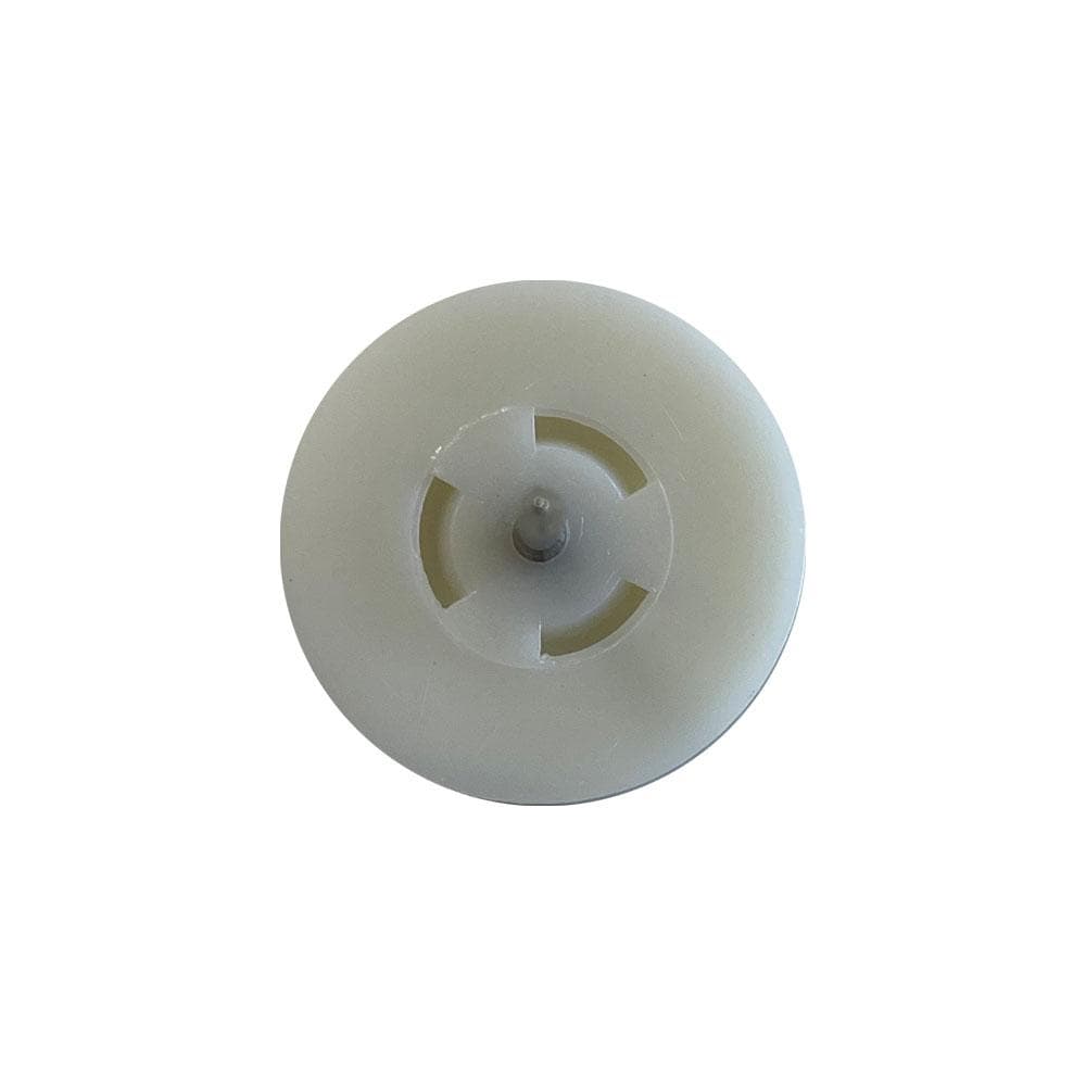 Glijder wit rond Ø 2,5 cm en hoogte 0,6 cm  van kunststof - 20 stuks