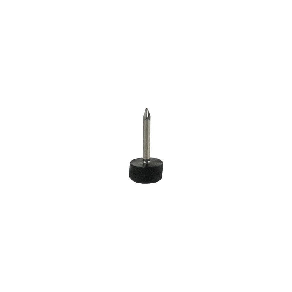 Glijder zwart rond Ø 1 cm en hoogte 0,6 cm  van kunststof - 20 stuks