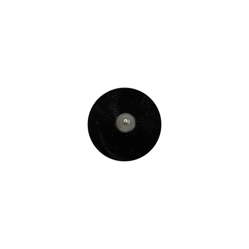 Glijder zwart rond Ø 1 cm en hoogte 0,6 cm  van kunststof - 20 stuks
