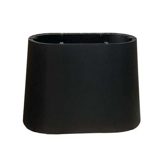 Ovale kegel tafelpoot van staal van 100 bij 50 cm en hoogte 72 cm