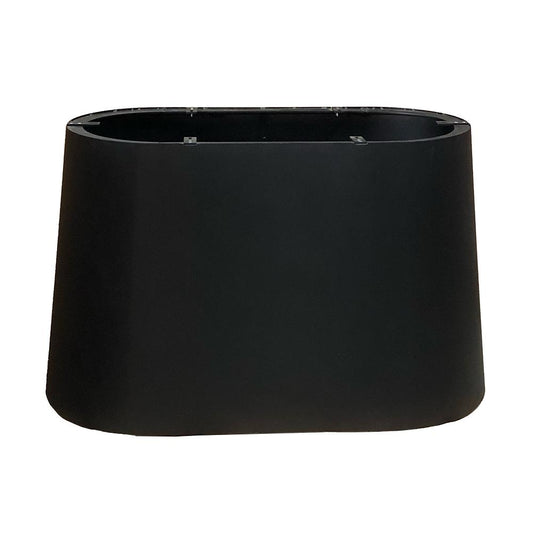 Ovale kegel tafelpoot van staal van 120 bij 50 cm en hoogte 72 cm