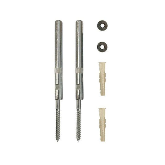 Plankdrager pin voor blinde bevestiging lengte 12 cm met draagvermogen van 85 kg - Set van 2
