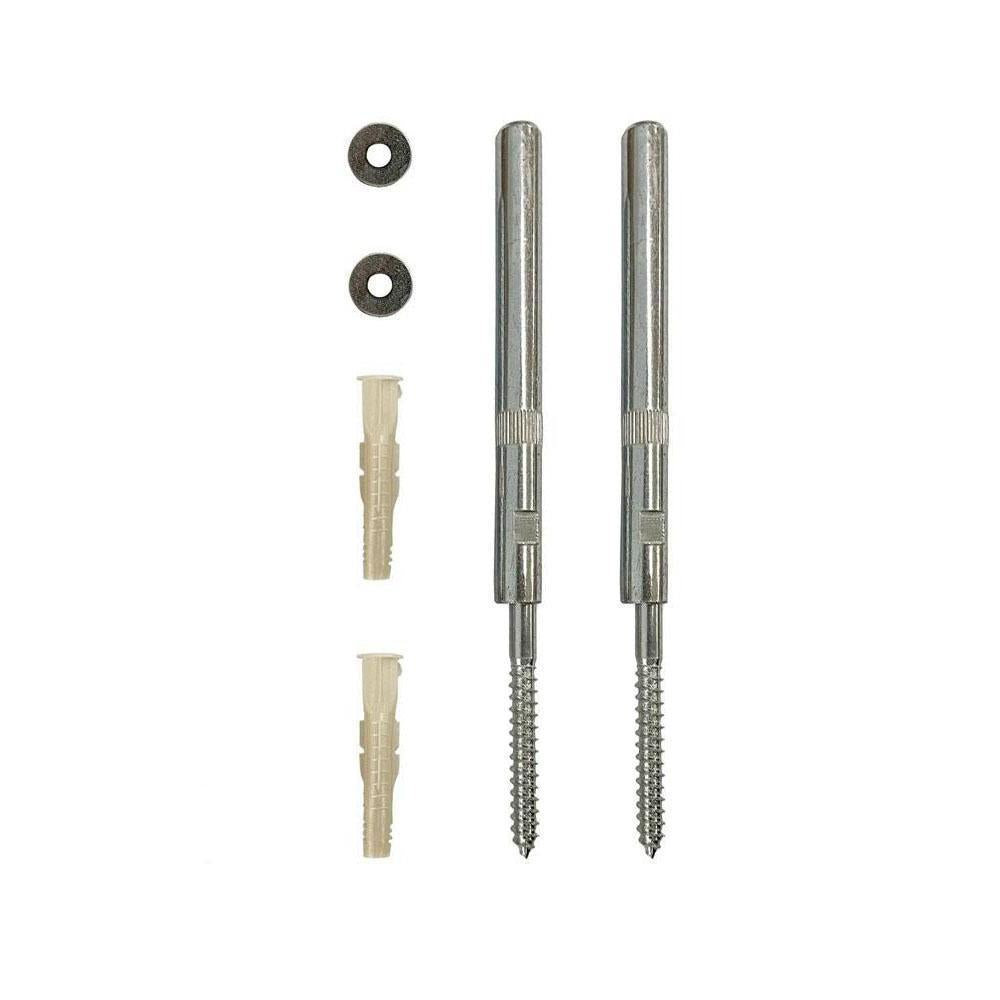 Plankdrager pin voor blinde bevestiging lengte 12 cm met draagvermogen van 85 kg - Set van 2
