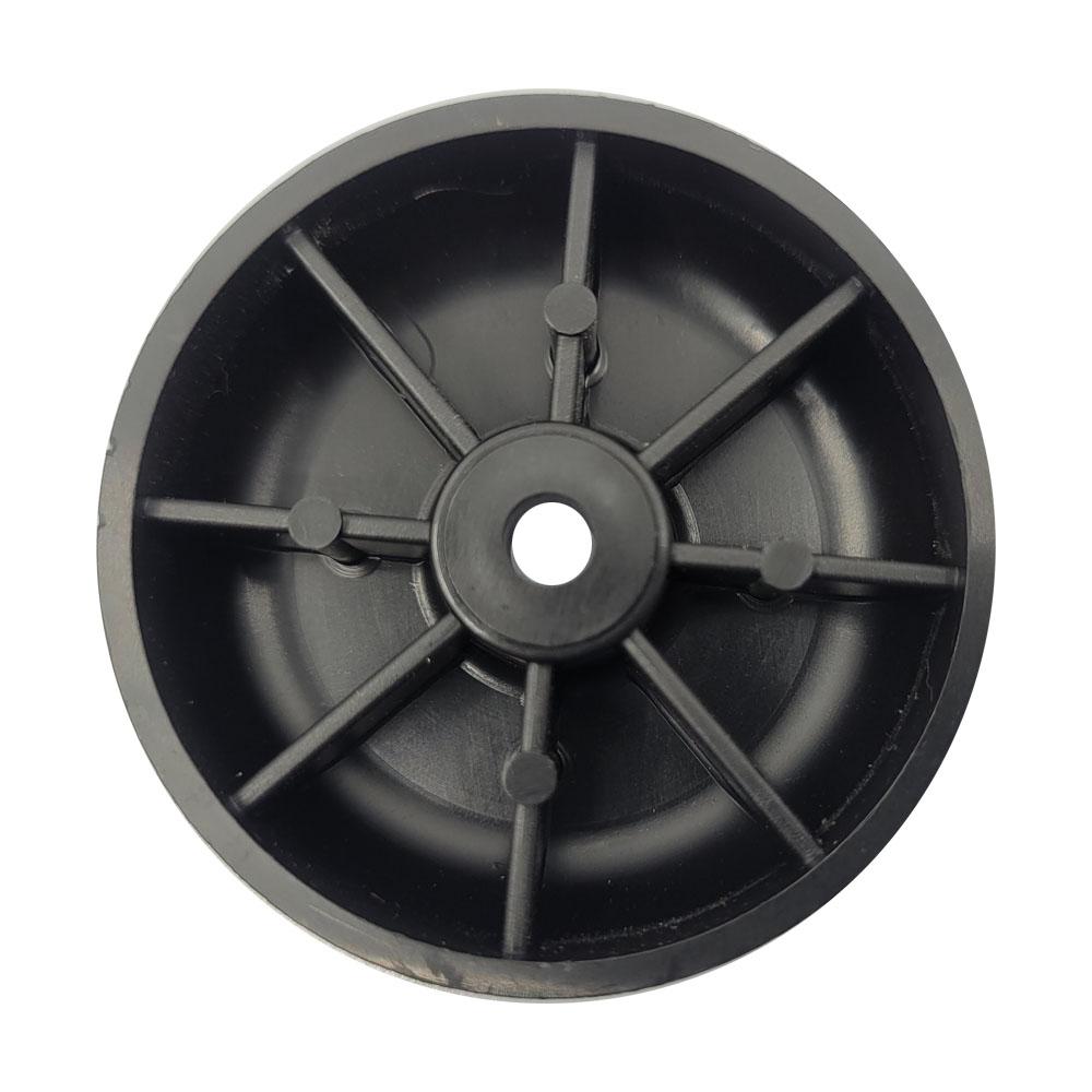 Premium meubelpoot zwart rond Ø 5 cm en hoogte 1,5 cm  van kunststof