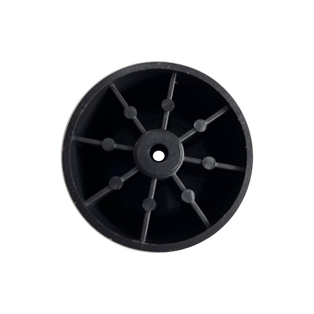 Meubelpoot zwart rond Ø 5 cm en hoogte 2,8 cm  van kunststof