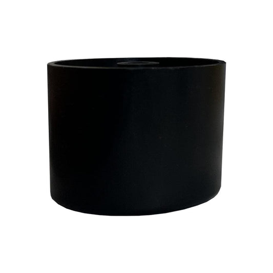 Meubelpoot zwart rond Ø 5 cm en hoogte 3,5 cm  van kunststof