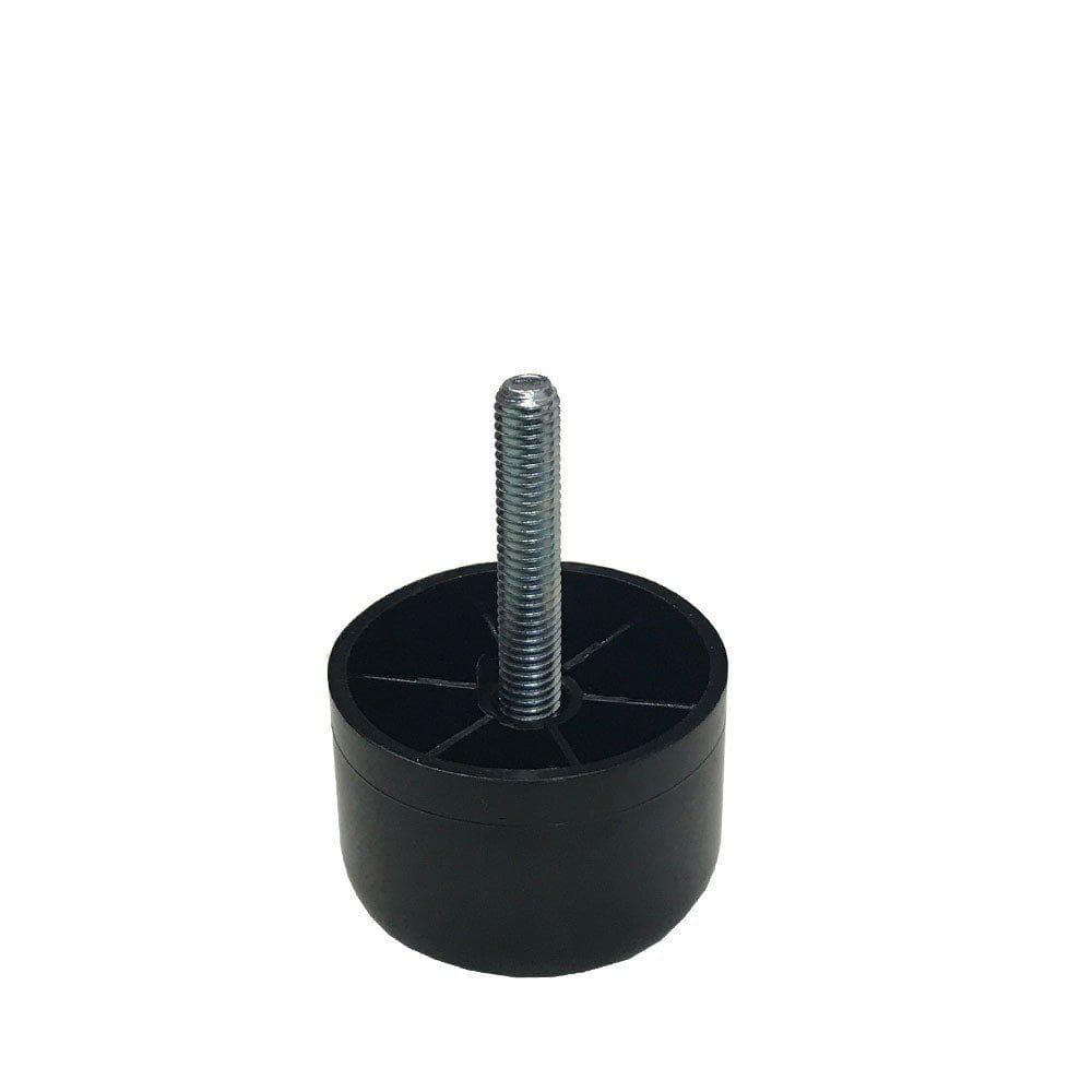 Meubelpoot zwart rond Ø 5 cm en hoogte 3,5 cm  van kunststof (M8)