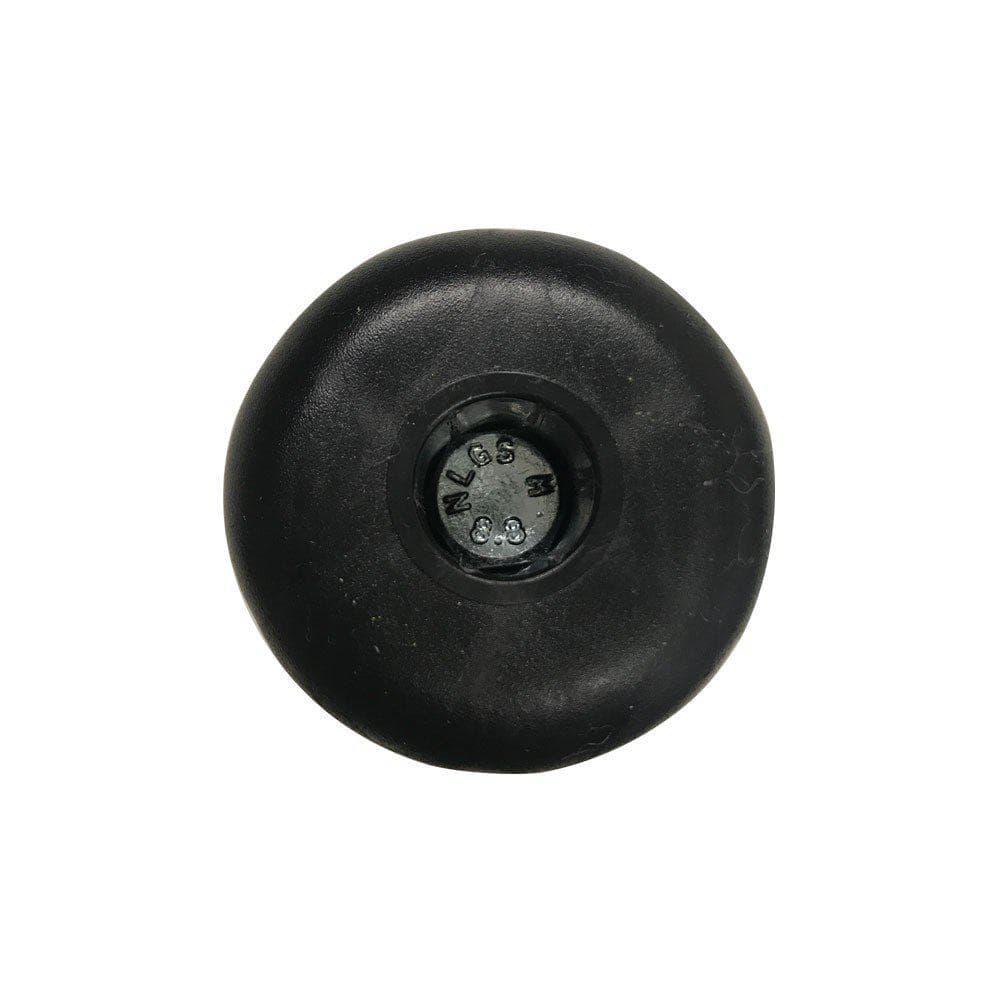 Meubelpoot zwart rond Ø 5 cm en hoogte 3,5 cm  van kunststof (M8)
