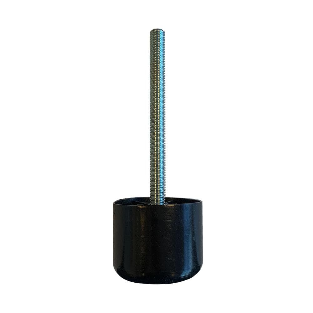 Meubelpoot zwart rond Ø 5 cm en hoogte 4,5 cm  van kunststof (M10)