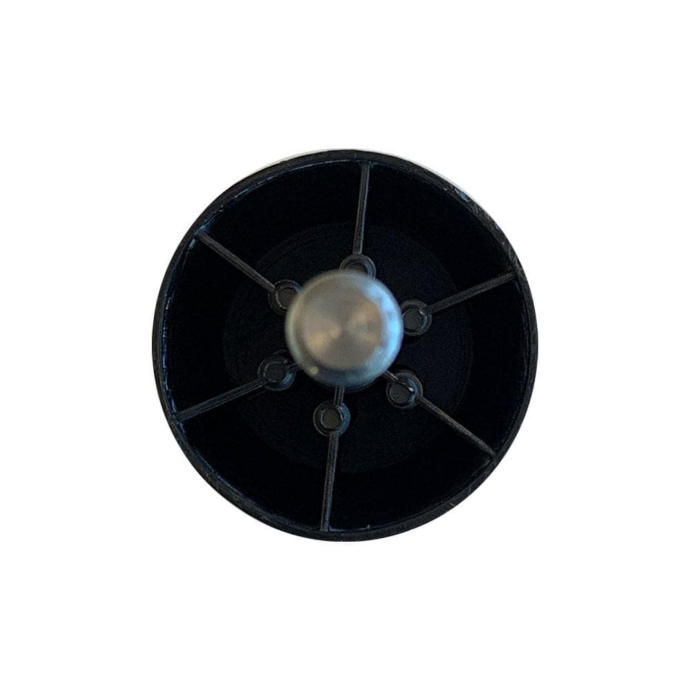 Meubelpoot zwart rond Ø 5 cm en hoogte 4,5 cm  van kunststof (M10)