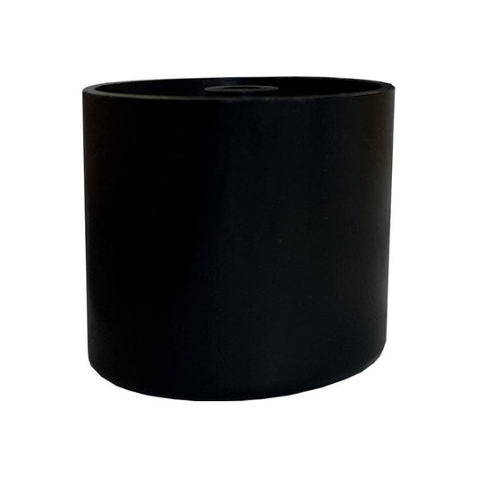 Meubelpoot zwart rond Ø 5 cm en hoogte 4 cm  van kunststof