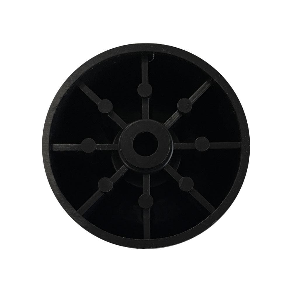 Meubelpoot zwart rond Ø 5 cm en hoogte 4 cm  van kunststof