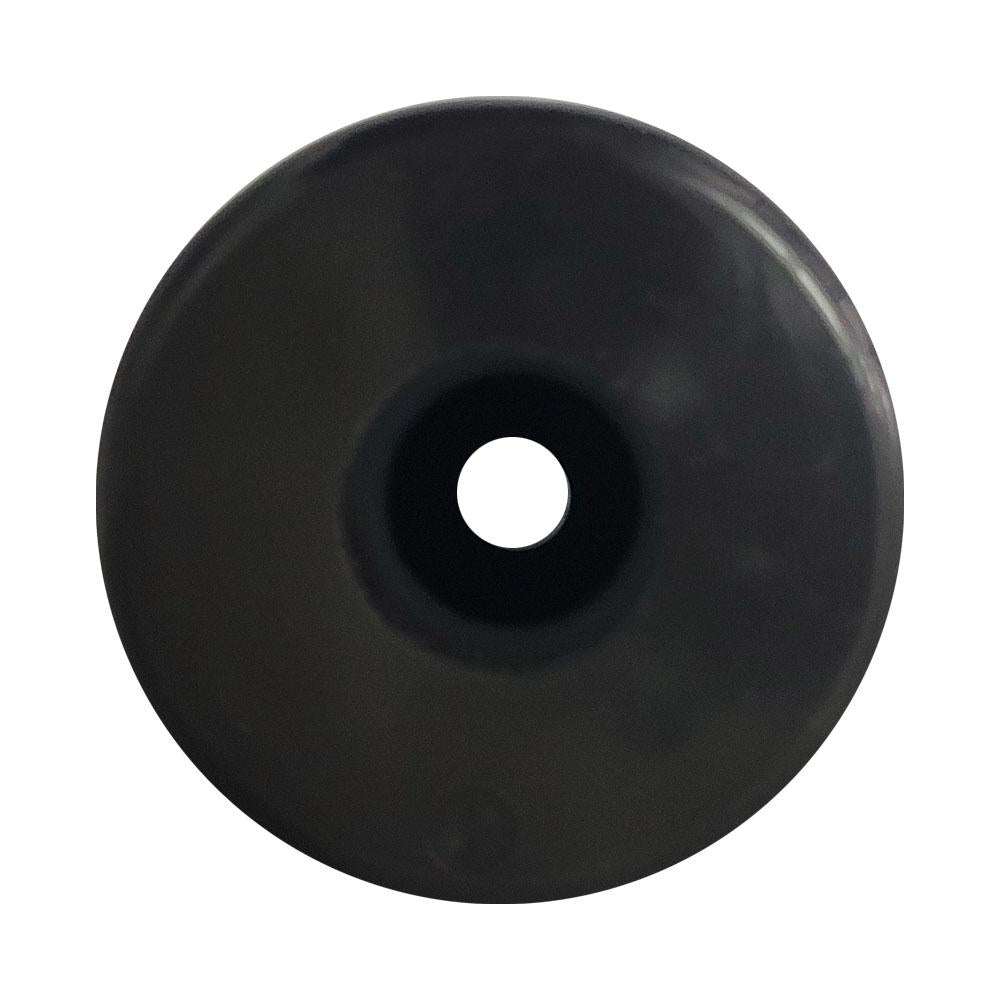 Meubelpoot zwart rond Ø 5 cm en hoogte 4 cm  van kunststof