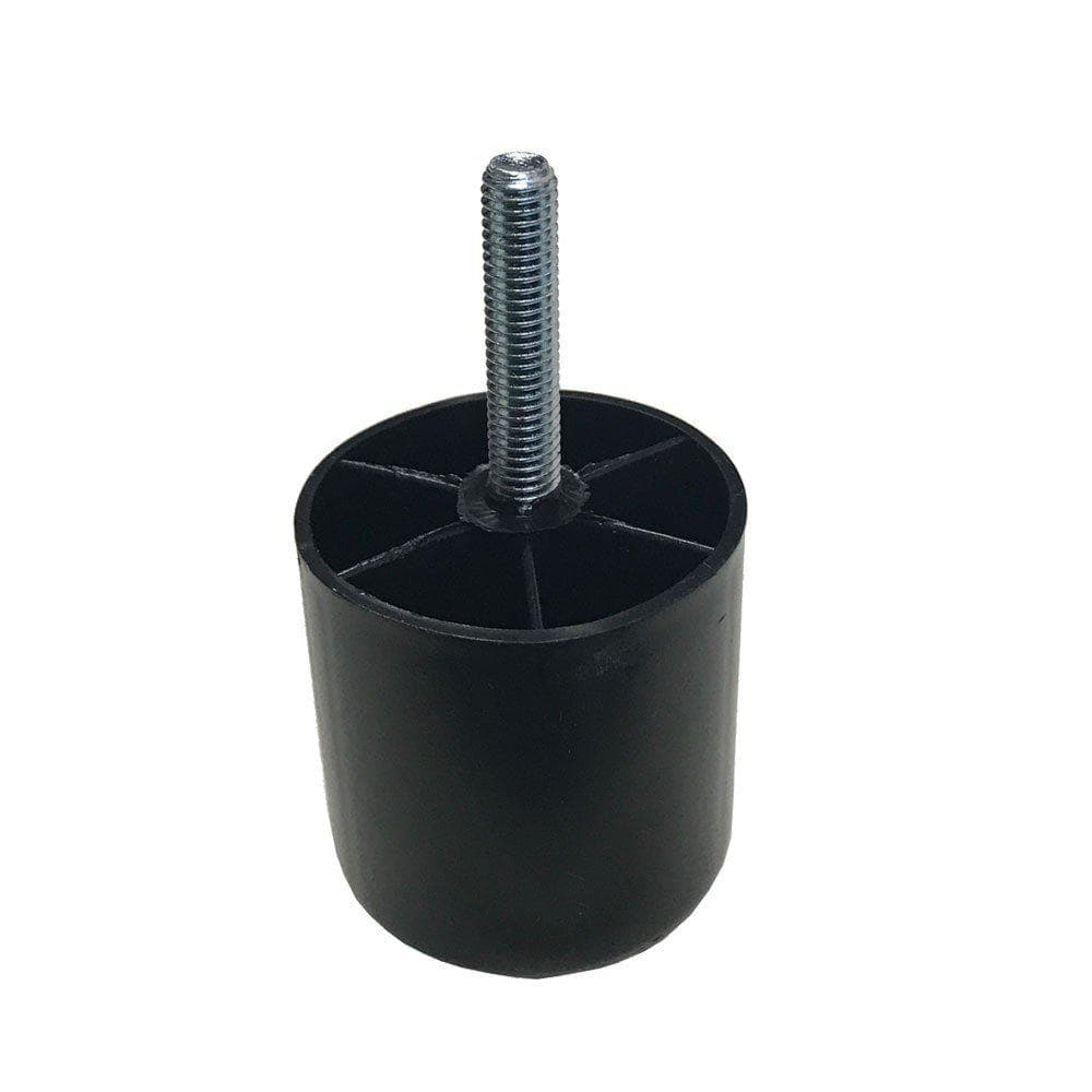 Meubelpoot zwart rond Ø 5 cm en hoogte 5 cm  van kunststof (M8)