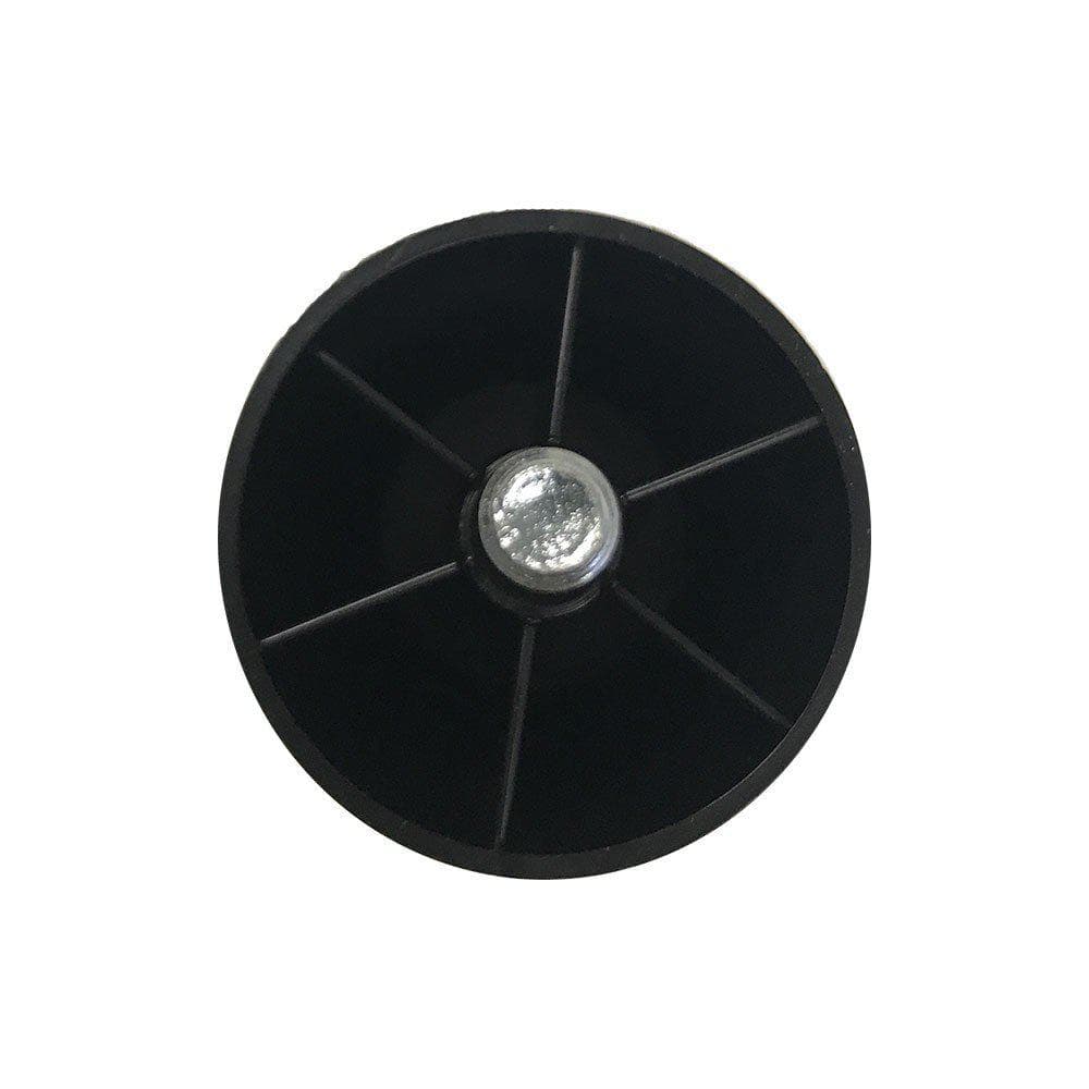 Meubelpoot zwart rond Ø 5 cm en hoogte 5 cm  van kunststof (M8)