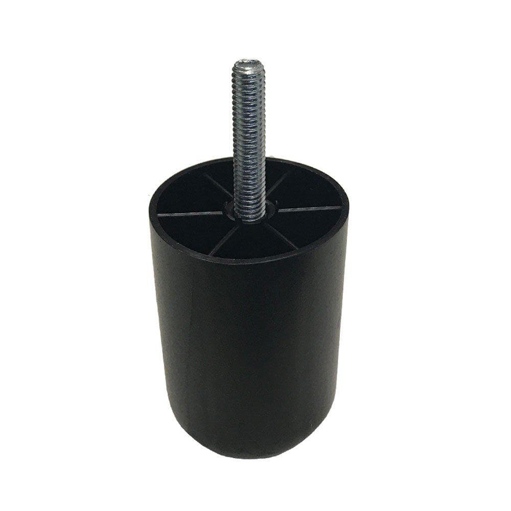 Meubelpoot zwart rond Ø 5 cm en hoogte 6 cm  van kunststof (M8)