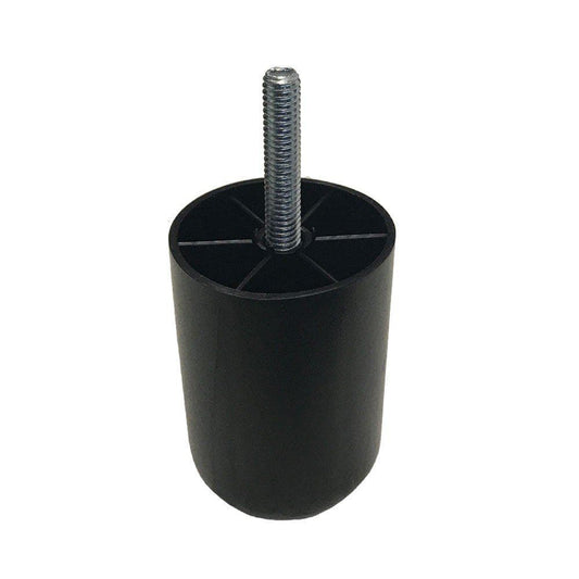 Meubelpoot zwart rond Ø 5 cm en hoogte 6 cm  van kunststof (M8)