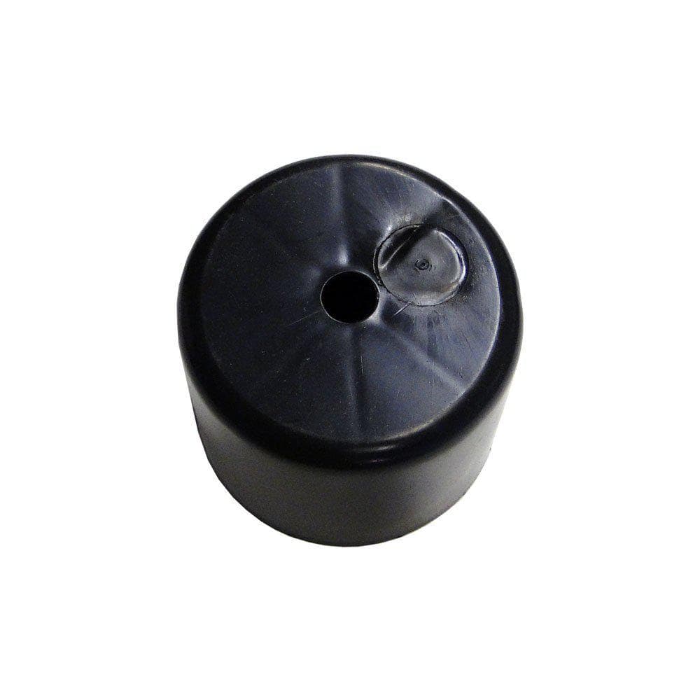 Meubelpoot zwart rond Ø 9 cm en hoogte 7 cm  van kunststof
