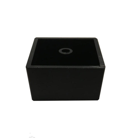Meubelpoot zwart vierkant 5 bij 5 cm en hoogte 3 cm  van kunststof