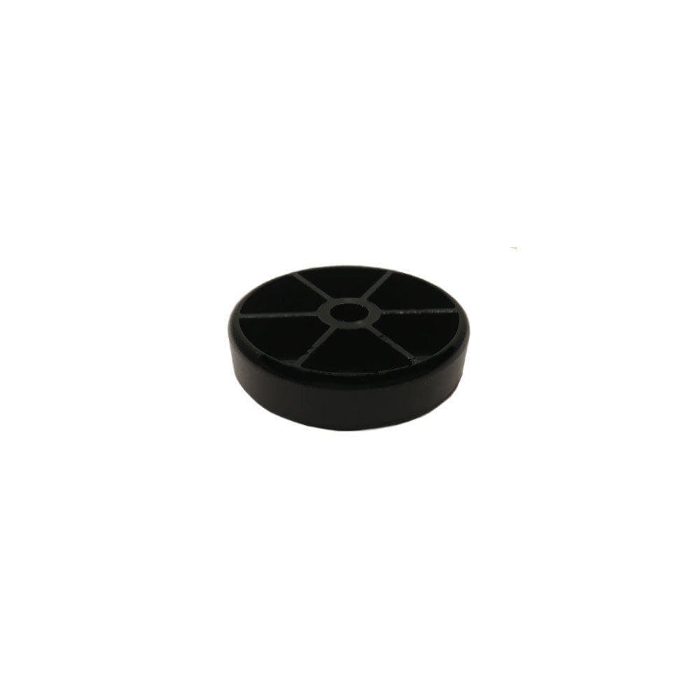Glijder zwart rond Ø 4 cm en hoogte 1 cm  van kunststof - 4 stuks