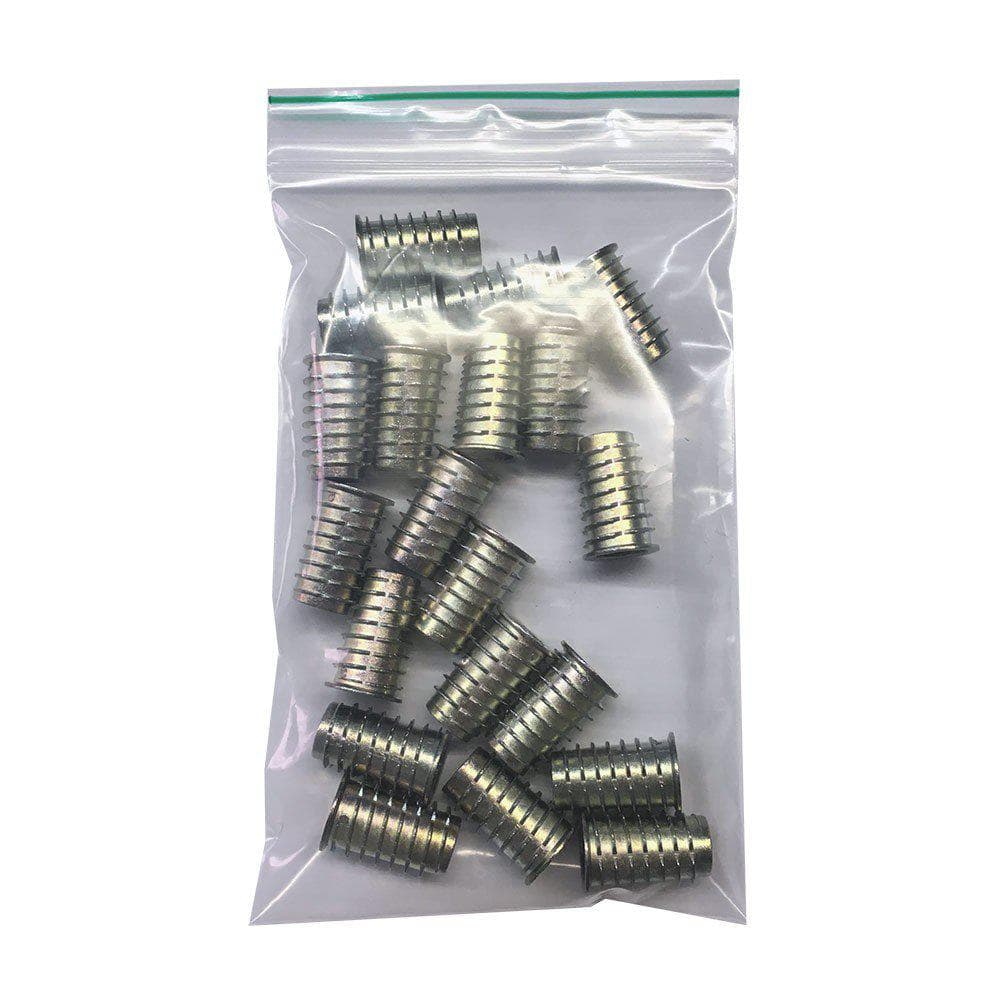 Rampamoer messing rond Ø 1,4 cm en hoogte 2,5 cm  van massief messing (M10)  - 20 stuks