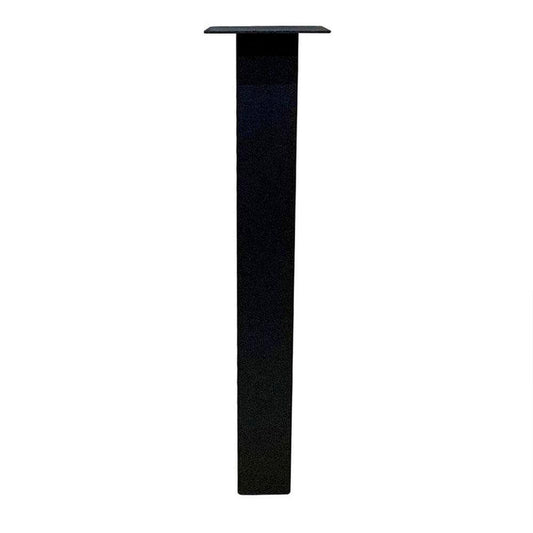 Stalen rechte tafelpoot zwart vierkant 10 bij 10 cm en hoogte 90 cm  (10 x 10 cm)