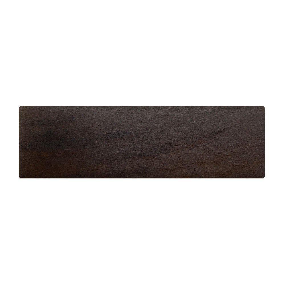 Meubelpoot bruin rechthoek 15 bij 5 cm en hoogte 4,5 cm  van massief hout