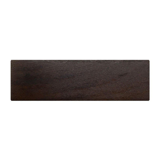 Meubelpoot bruin rechthoek 15 bij 5 cm en hoogte 4,5 cm  van massief hout