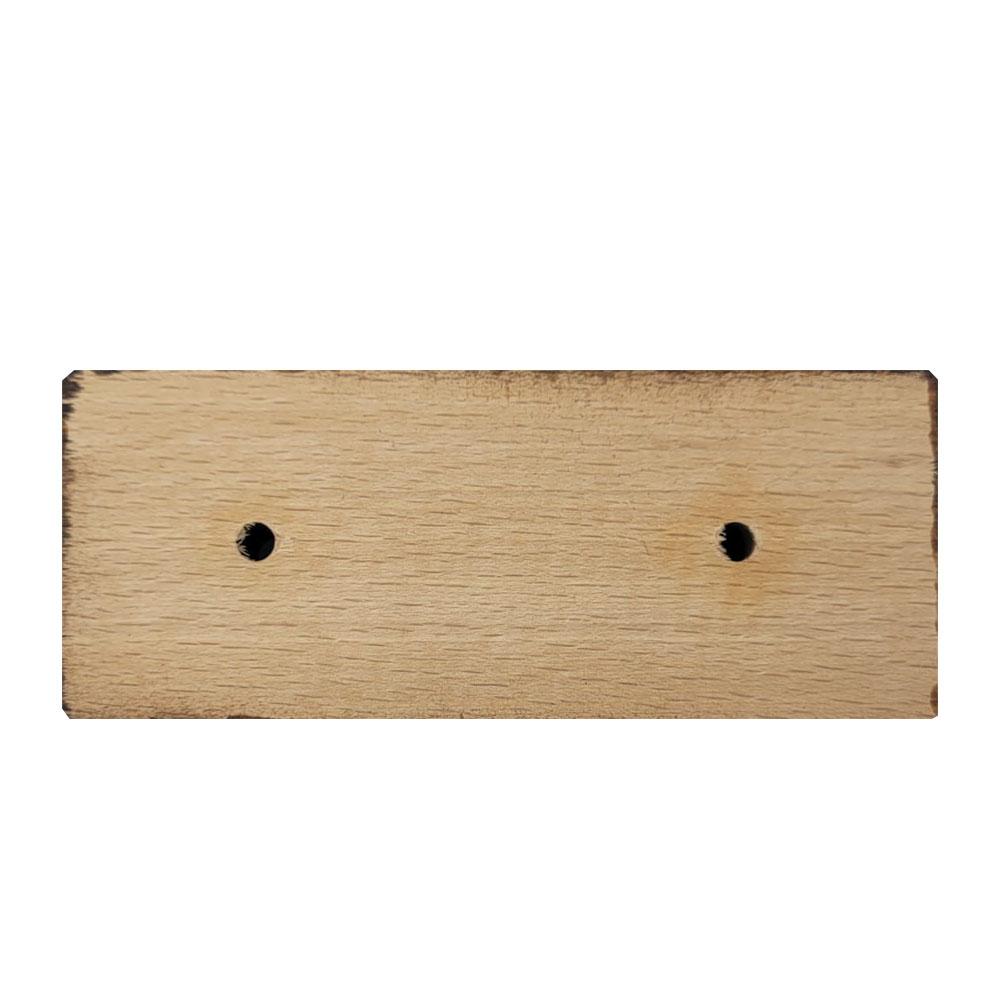 Meubelpoot rechthoek bruin 13 x 5,5 cm - hoogte 4 cm