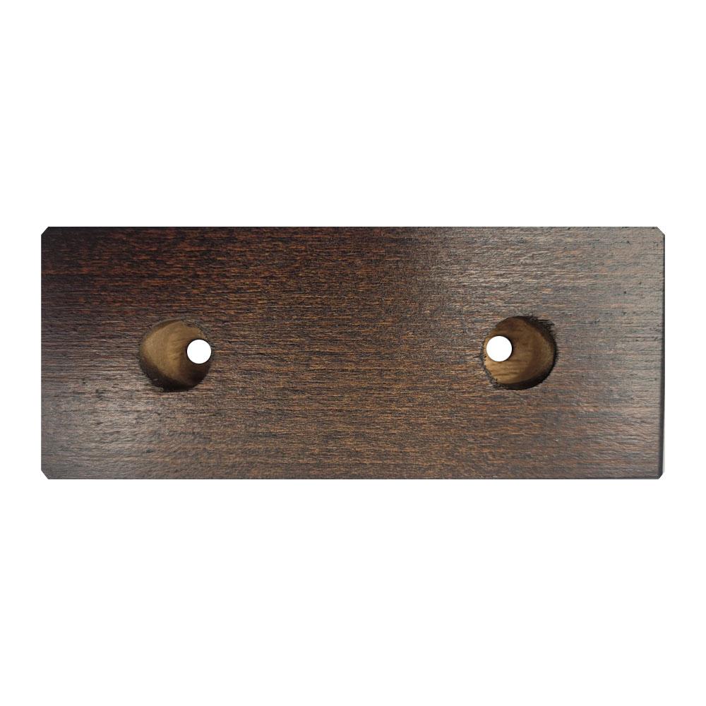 Meubelpoot rechthoek bruin 13 x 5,5 cm - hoogte 4 cm