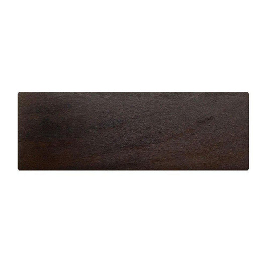 Meubelpoot bruin rechthoek 15 bij 5 cm en hoogte 6 cm  van massief hout